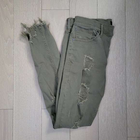 Express ankle mid rise jeans